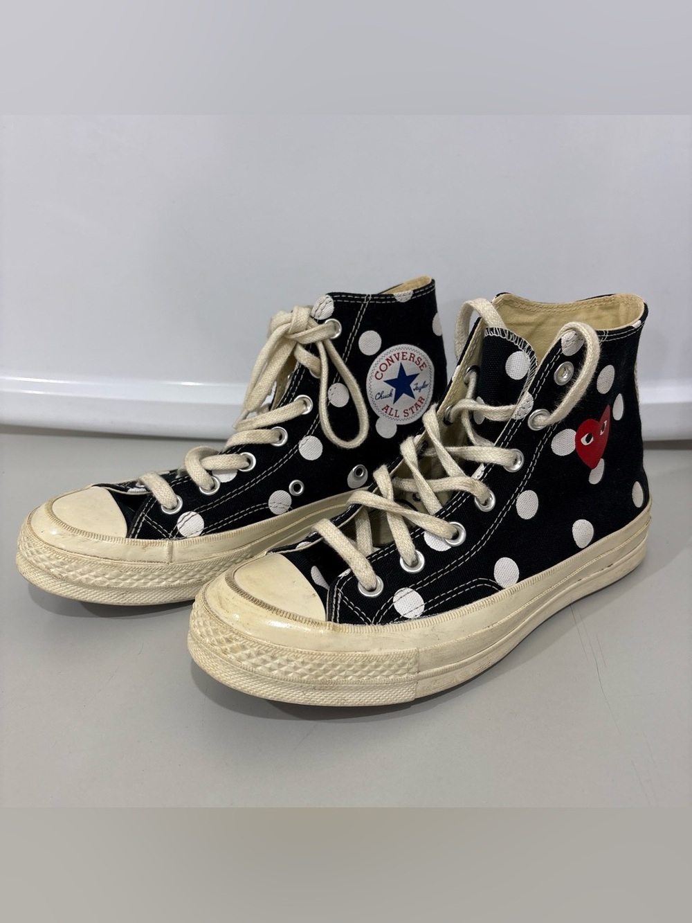 Comme Des Garçons x Converse Polka Dot High Top Sneaker - Picture 3 of 7
